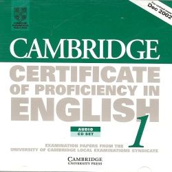 Cambridge Certificate of Proficiency in English 1